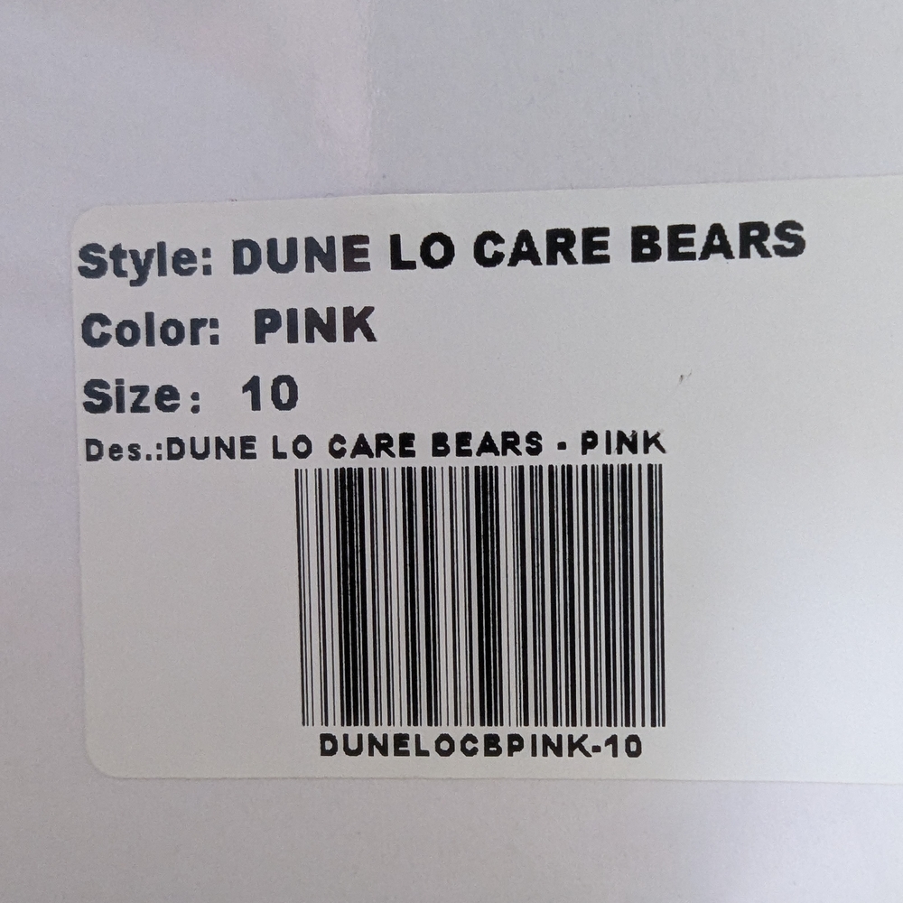 YRU Carebear Pink Velvet Boots, Dune Lo Care Bears Size 10M - Picture 9 of 9